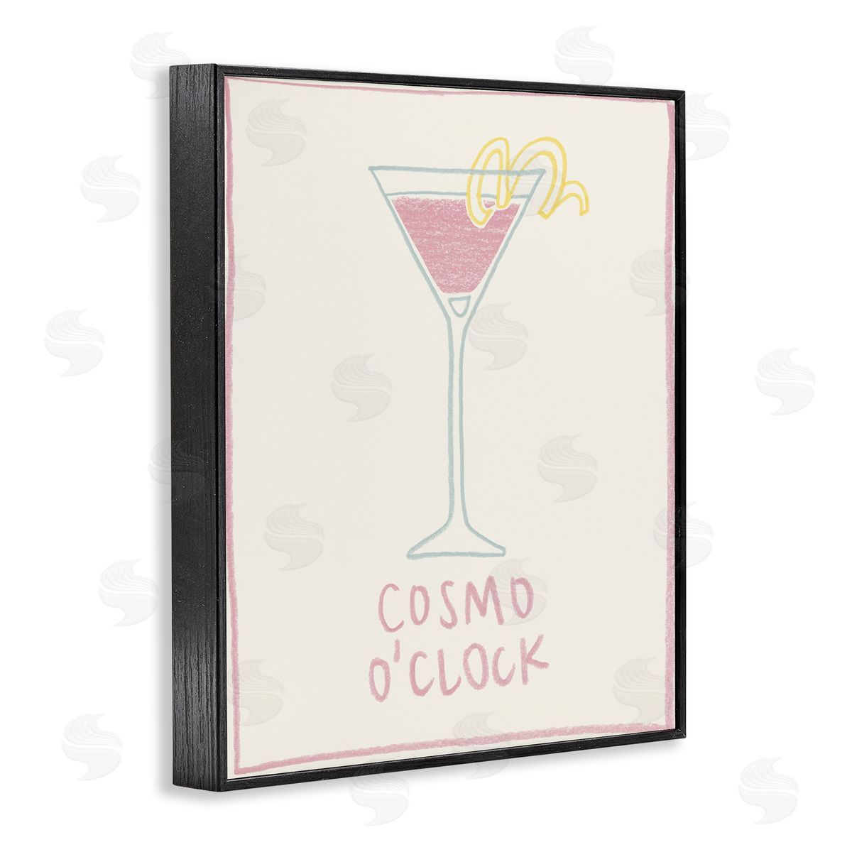 Minimal Cosmo O'Clock Black Frame Print Wall Art, Home Decor by Grace Popp