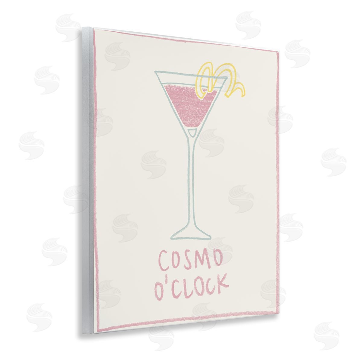 Minimal Cosmo O'Clock Wood Plaque Wall Art, Home Decor by Grace Popp