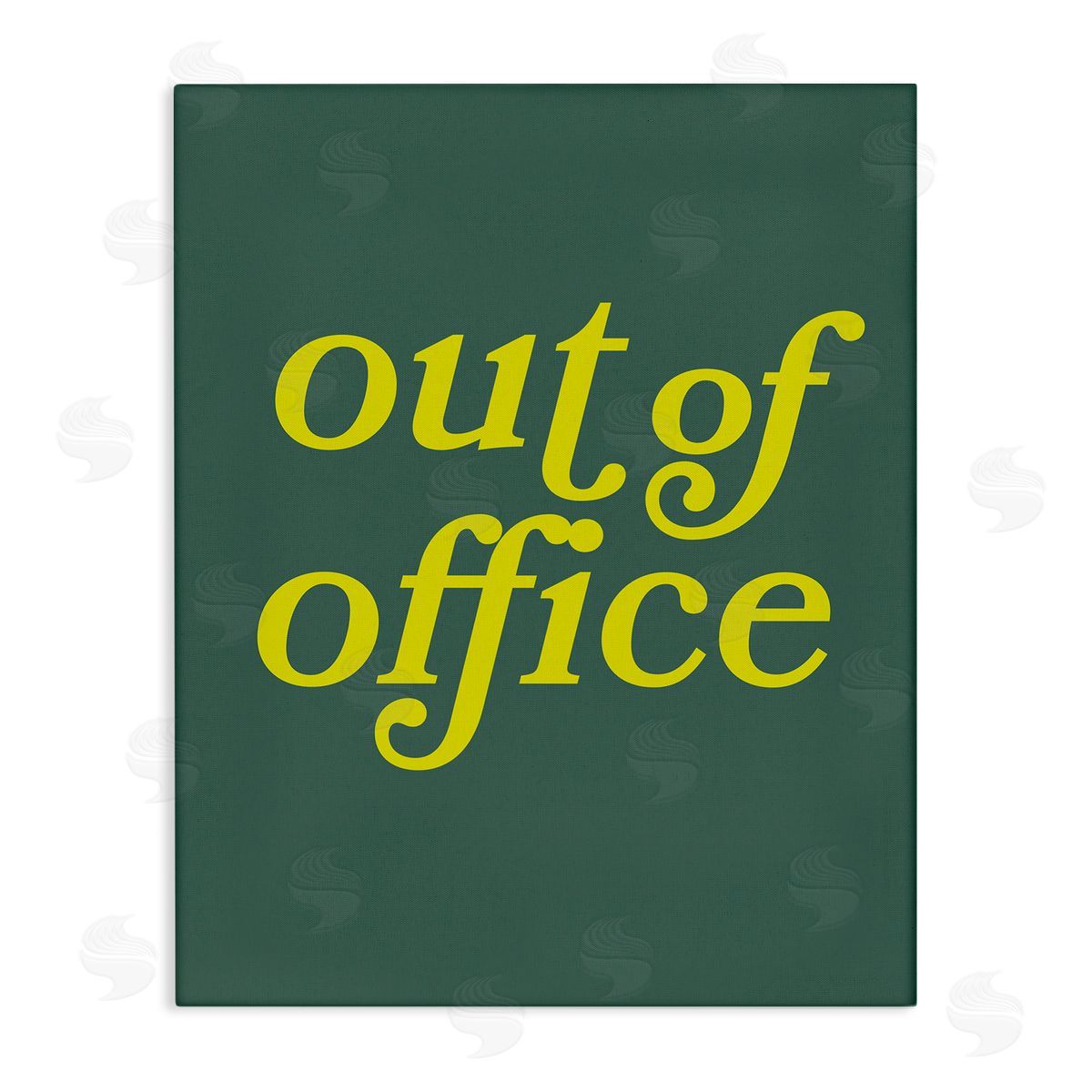 Minimal Out Of Office Canvas Wall Art, Home Decor by Victoria Barnes