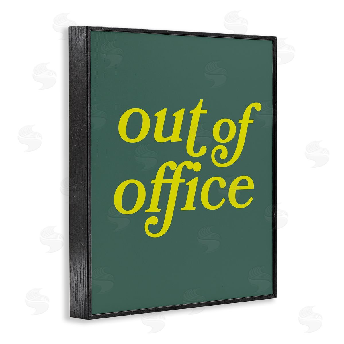 Minimal Out Of Office Black Frame Print Wall Art, Home Decor by Victoria Barnes