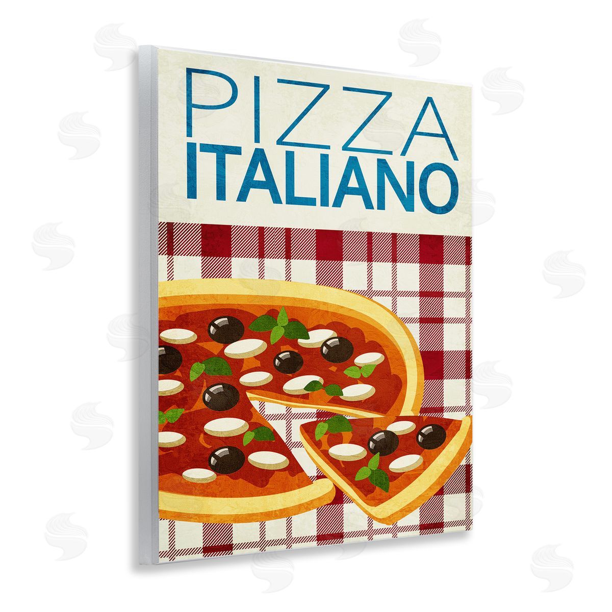 Classic Pizza Italiano Wood Plaque Wall Art, Home Decor by Kim Allen