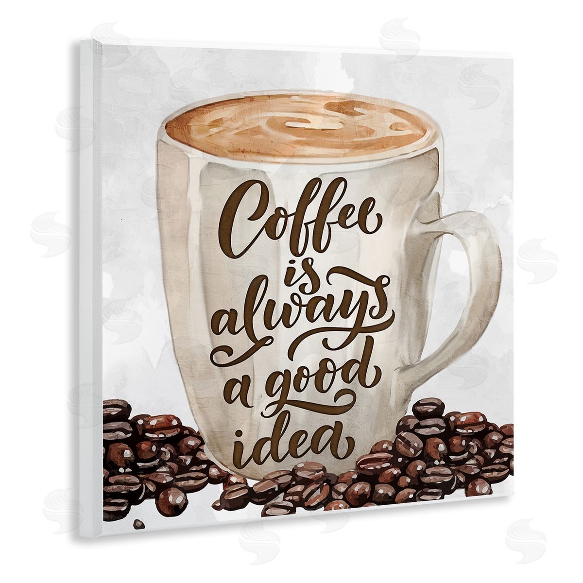 Coffee Phrase Classic Mug Wood Plaque Wall Art, Home Decor by Kim Allen