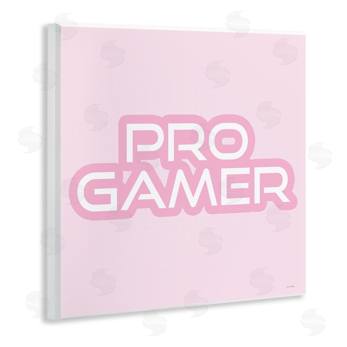 Pastel Pink Pro Gamer Wood Plaque Wall Art, Home Decor by Yass Naffas Designs