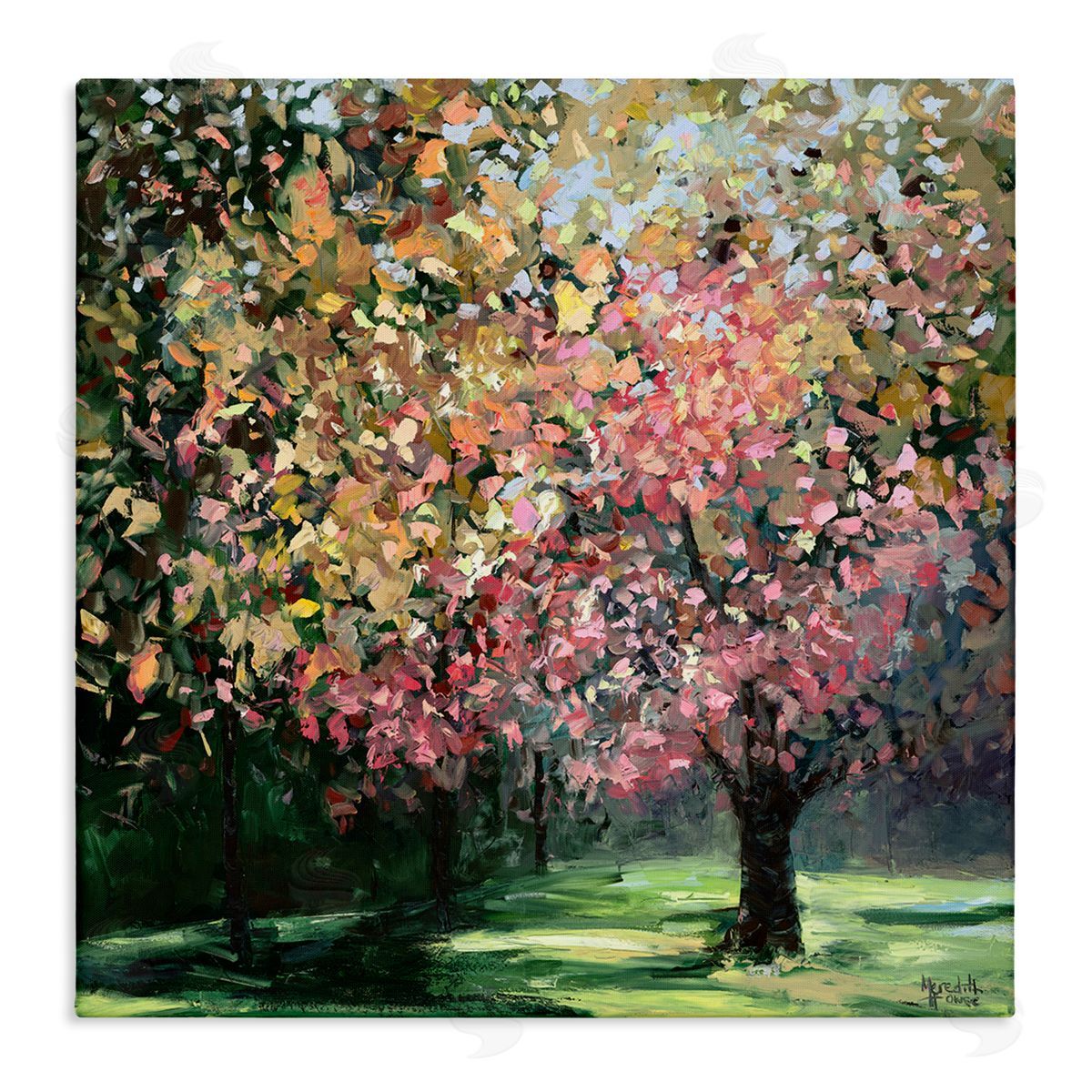 Timeless Vivid Foliage Canvas Wall Art, Home Decor by Meredith Howse