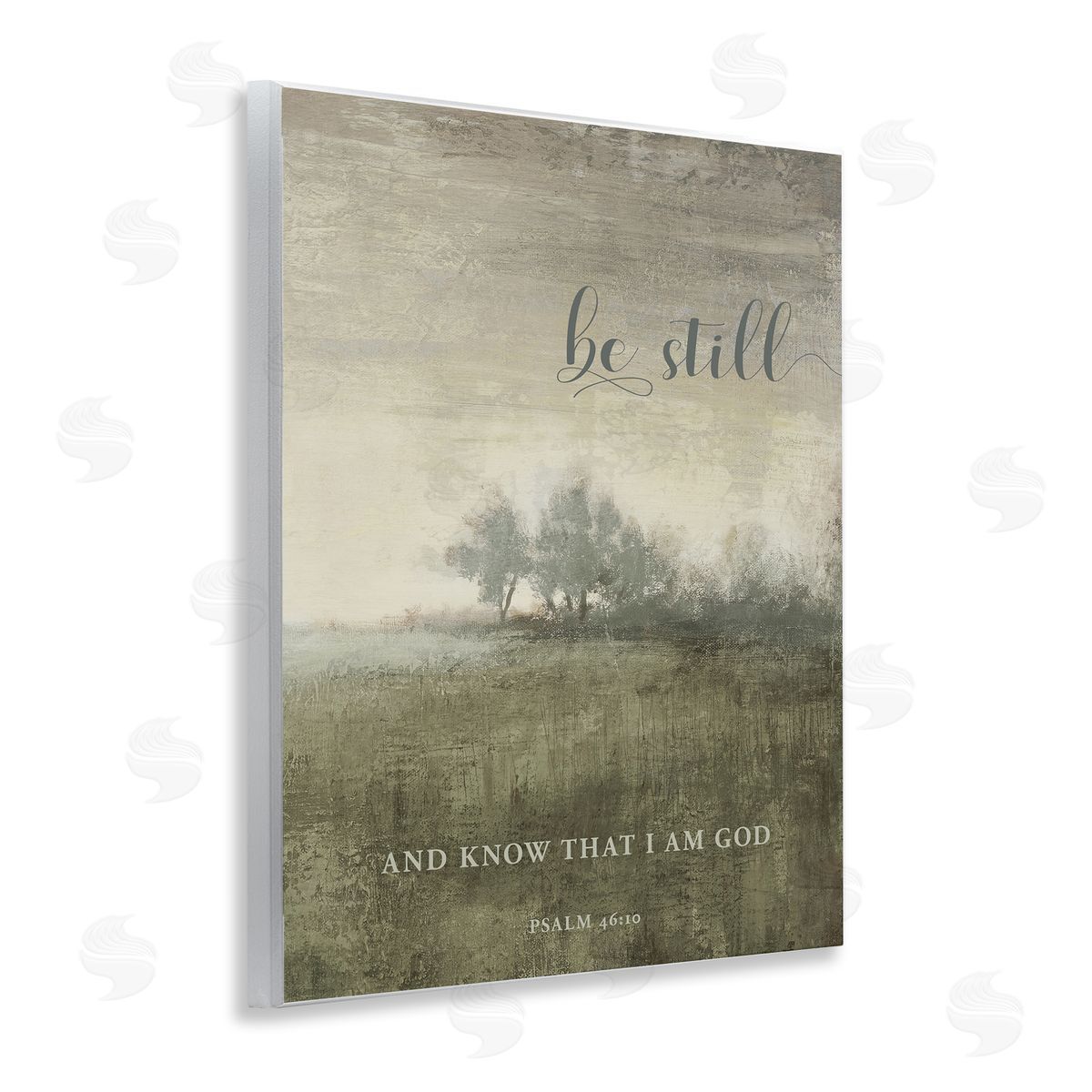 Be Still over Rustic Landscape Wood Plaque Wall Art, Home Decor by John Spaeth