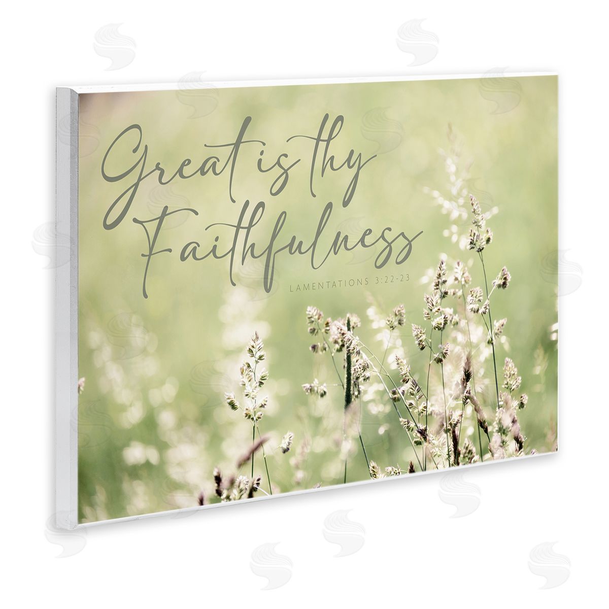 Spiritual Faithfulness with Florals Wood Plaque Wall Art, Home Decor by Erin Marie