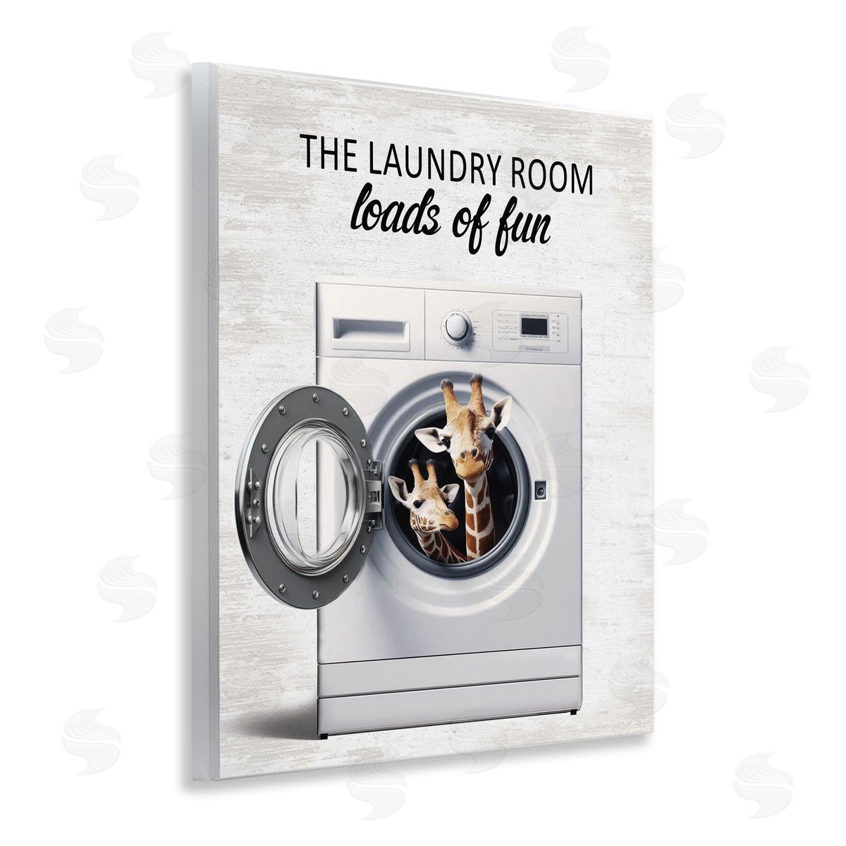 Giraffes & Laundry Load Wood Plaque Wall Art, Home Decor by Lettered and Lined