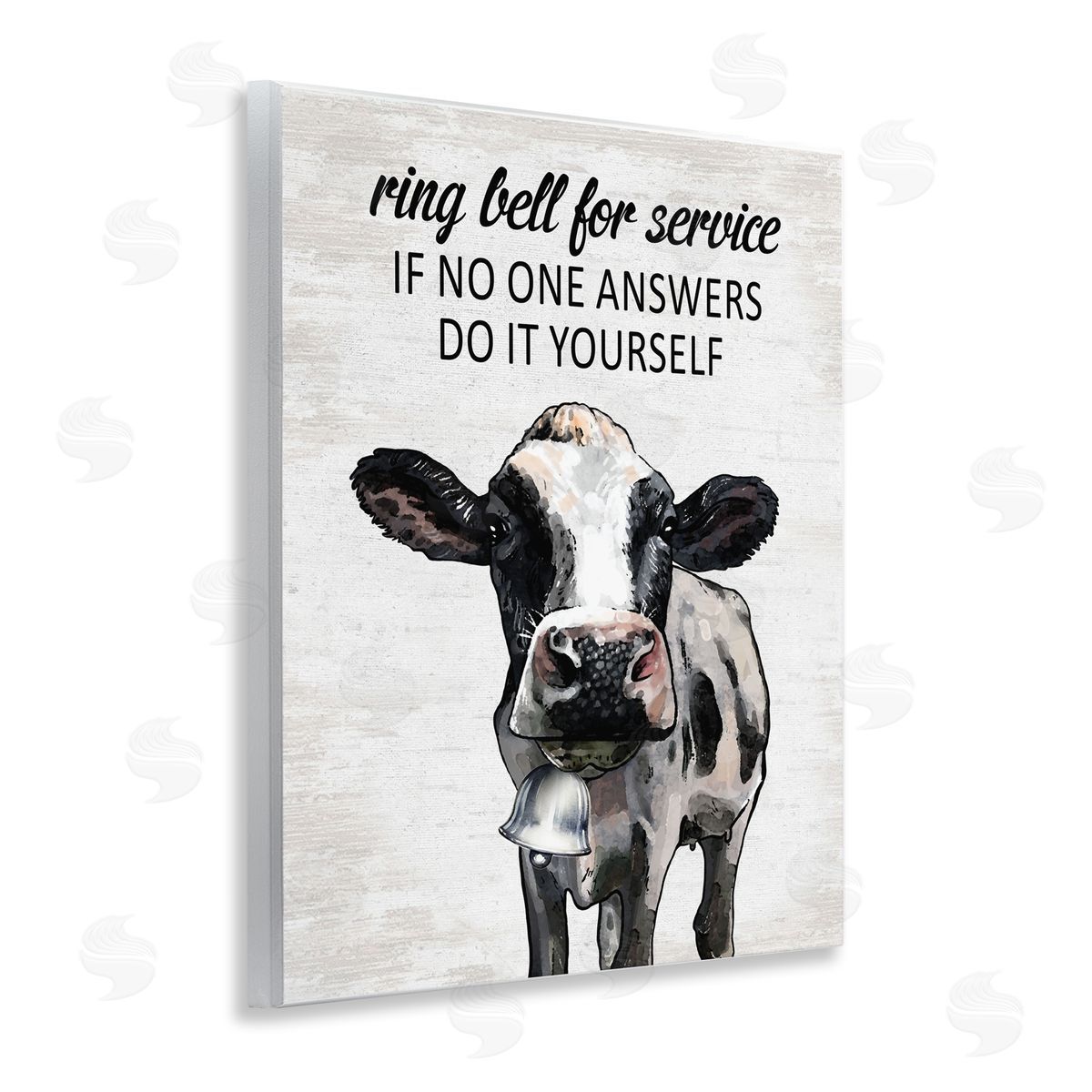Laundry Service Cow Wood Plaque Wall Art, Home Decor by Lettered and Lined