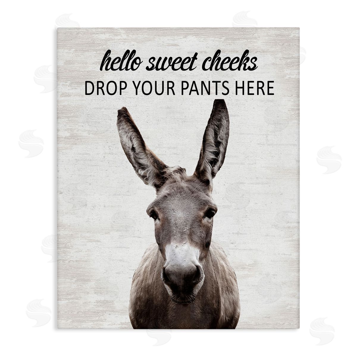 Drop Pants Here Funny Laundry Canvas Wall Art, Home Decor by Lettered and Lined