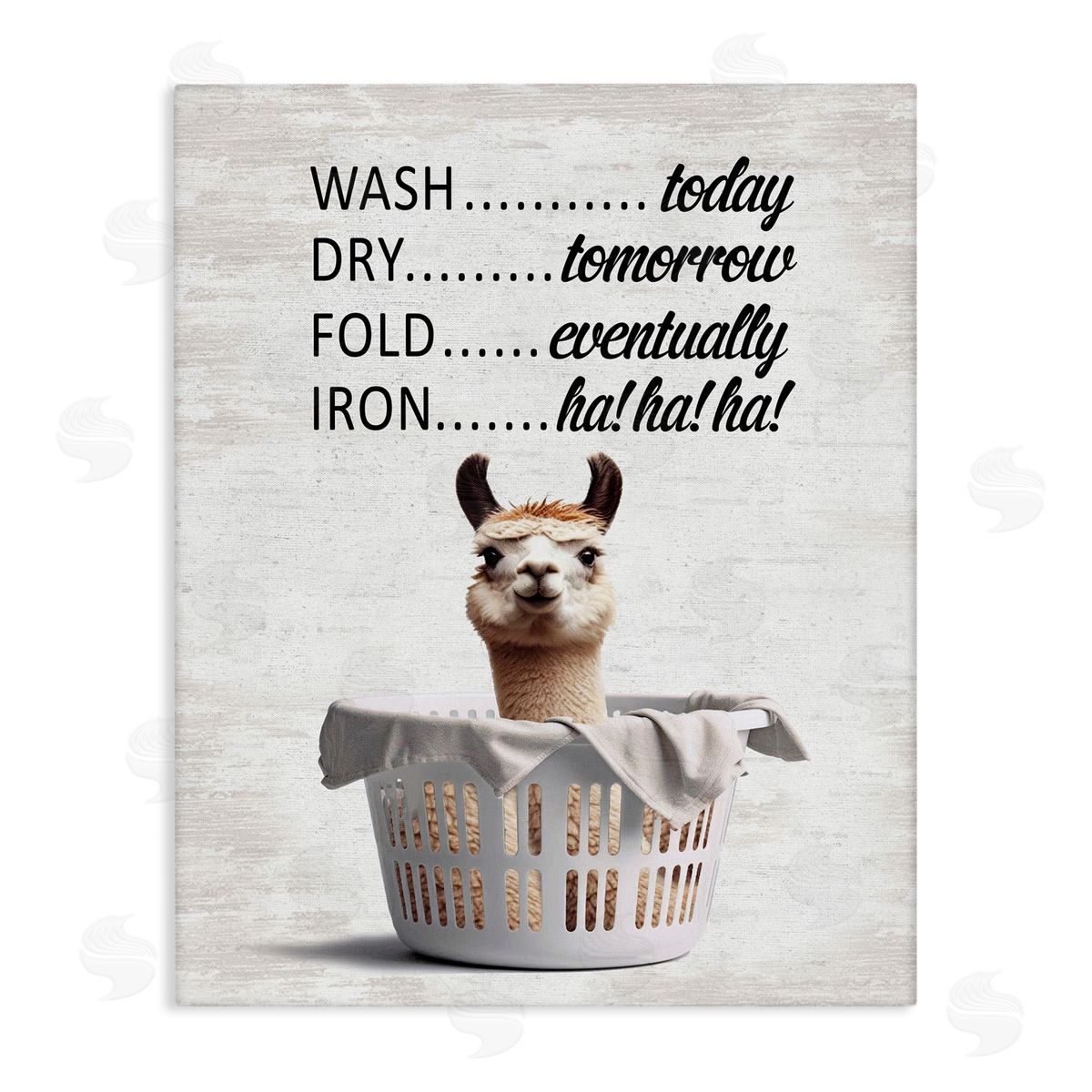 Funny Laundry Timing Canvas Wall Art, Home Decor by Lettered and Lined