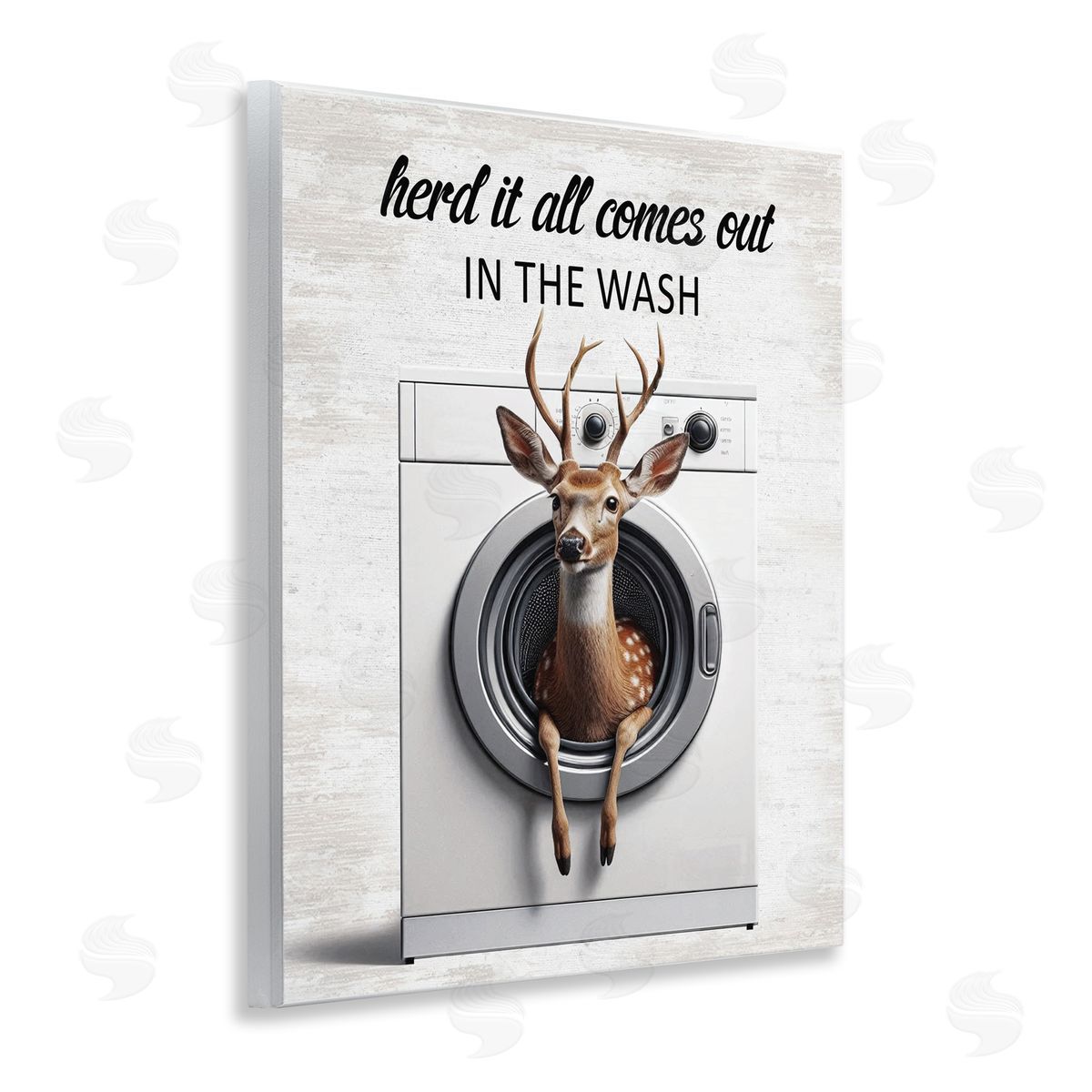 Herd It Comes Out In Wash Wood Plaque Wall Art, Home Decor by Lettered and Lined