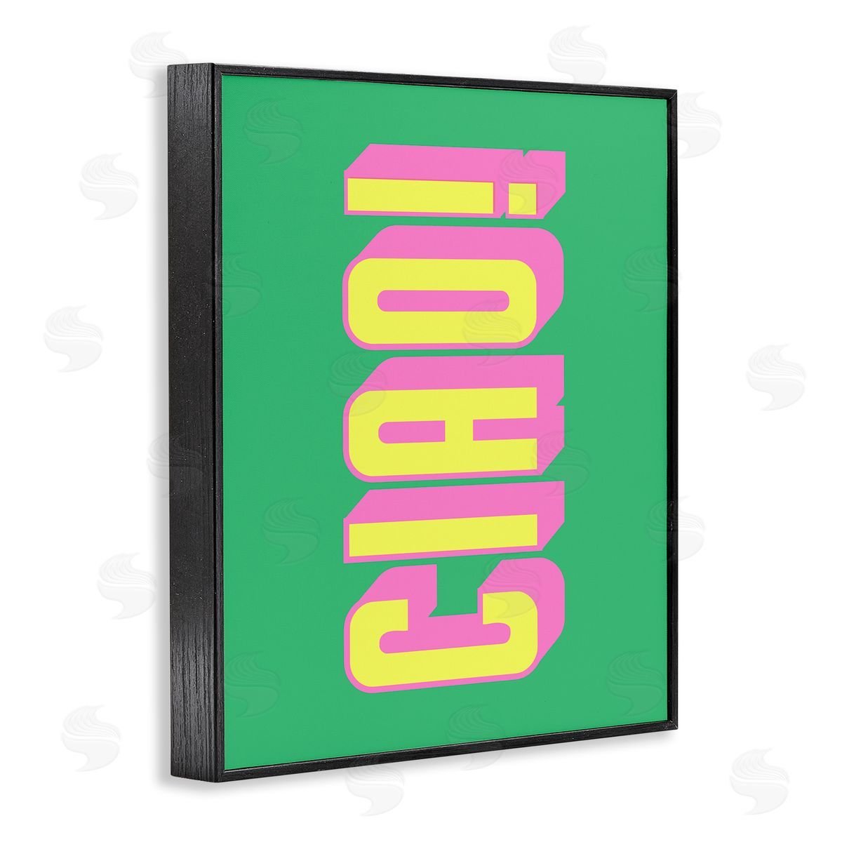 Ciao Bold Lettering Black Frame Print Wall Art, Home Decor by House of Lulu