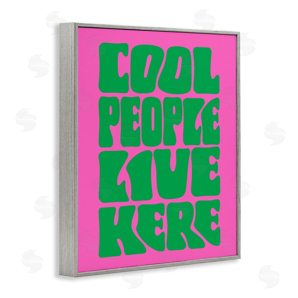 Cool People Live Here Grey Frame Print Wall Art, Home Decor by House of Lulu
