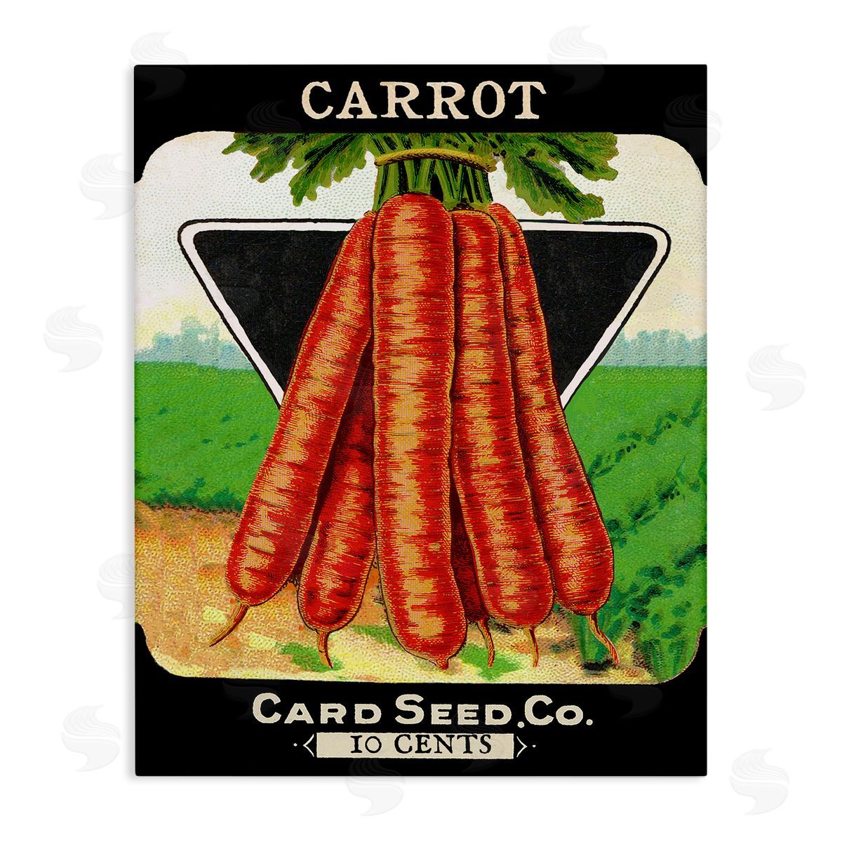 Vintage Gardening Carrots Canvas Wall Art, Home Decor by Stupell Studio