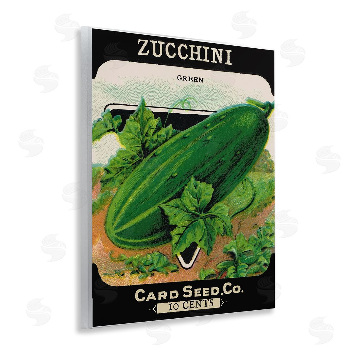 Vintage Garden Zucchini Wood Plaque Wall Art, Home Decor by Stupell Studio