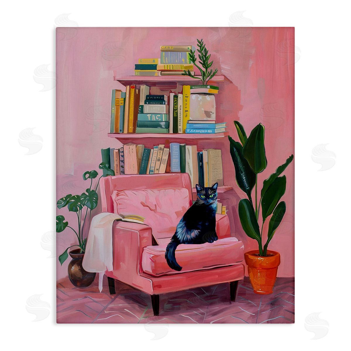 Calm & Cozy Pink Interior Canvas Wall Art, Home Decor by Stupell Studio