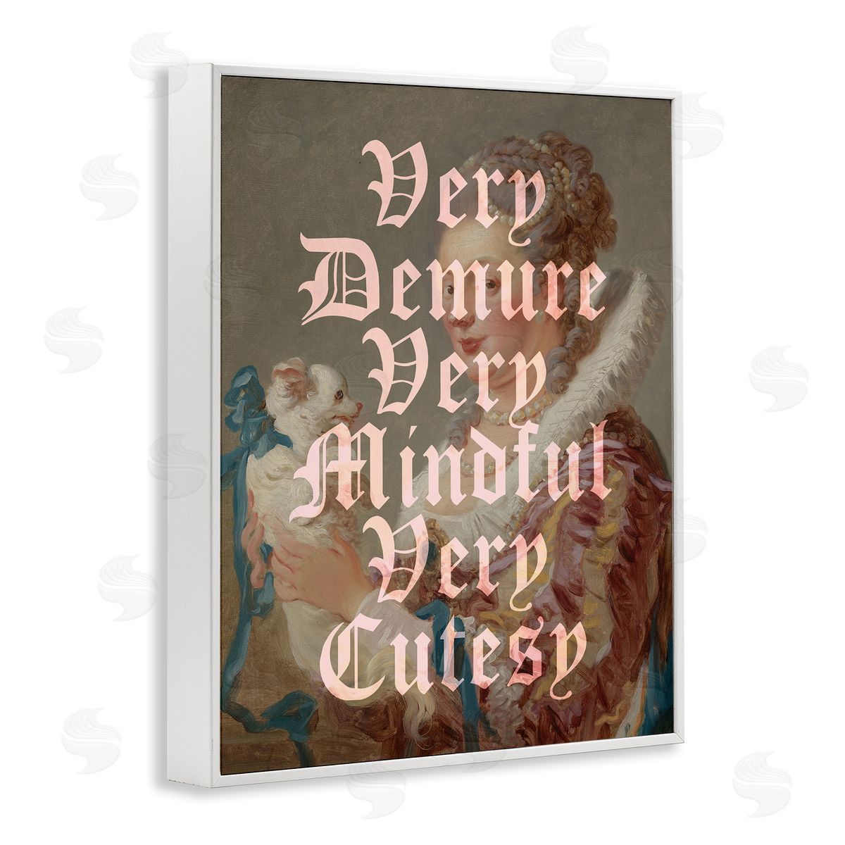 Vintage Demure & Mindful White Frame Print Wall Art, Home Decor by Stupell Studio