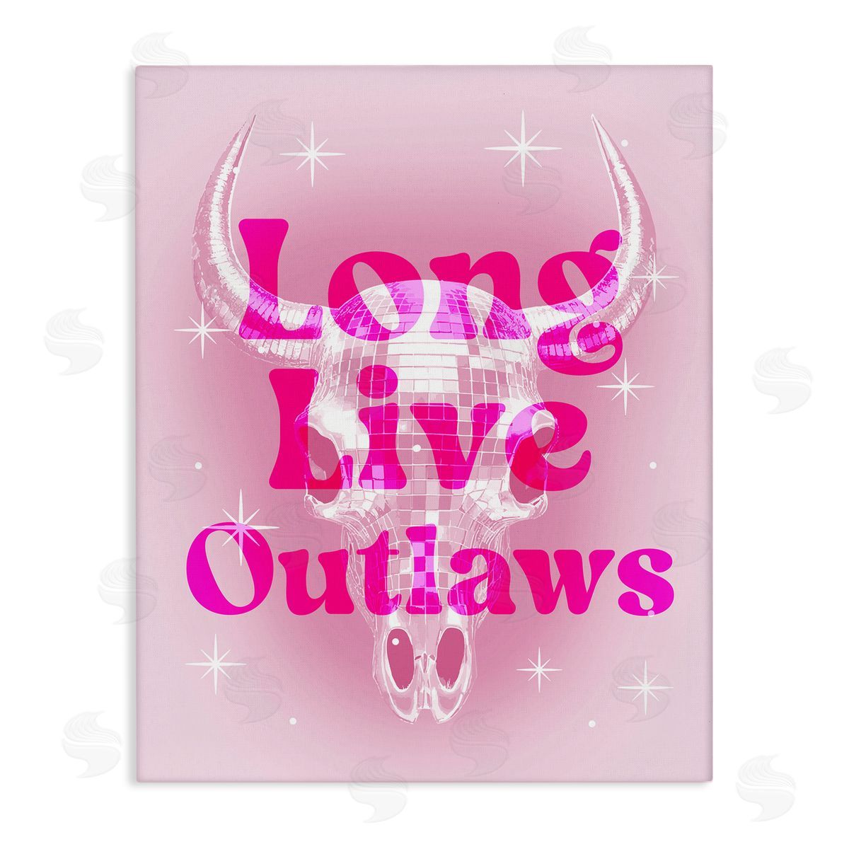 Glam Long Live Outlaws Canvas Wall Art, Home Decor by Stupell Studio
