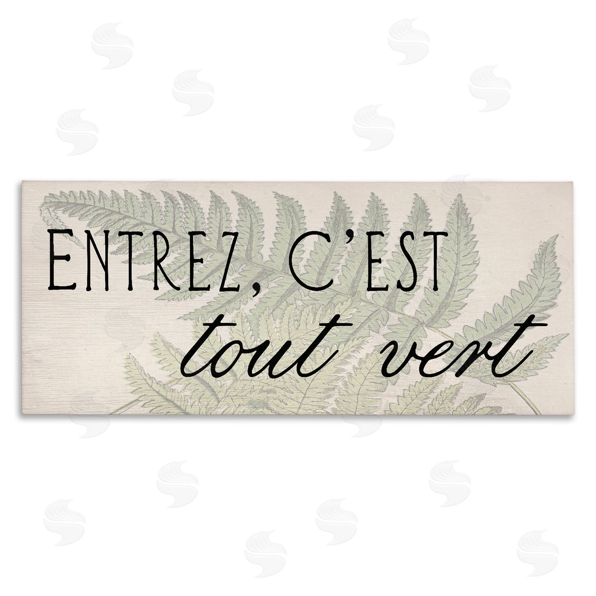 French It's All Green Canvas Wall Art, Home Decor by Stupell Studio