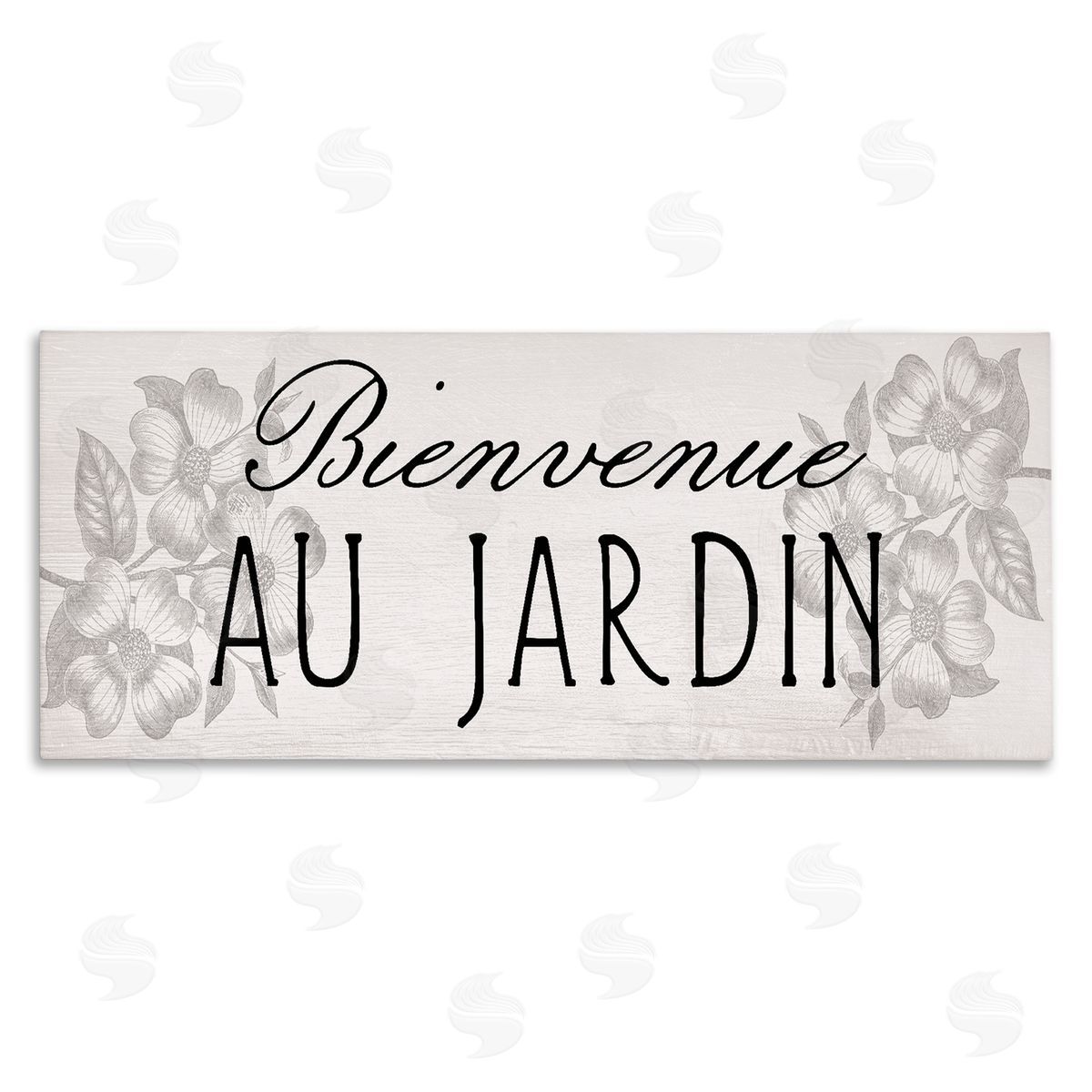 French Garden Welcome Canvas Wall Art, Home Decor by Stupell Studio