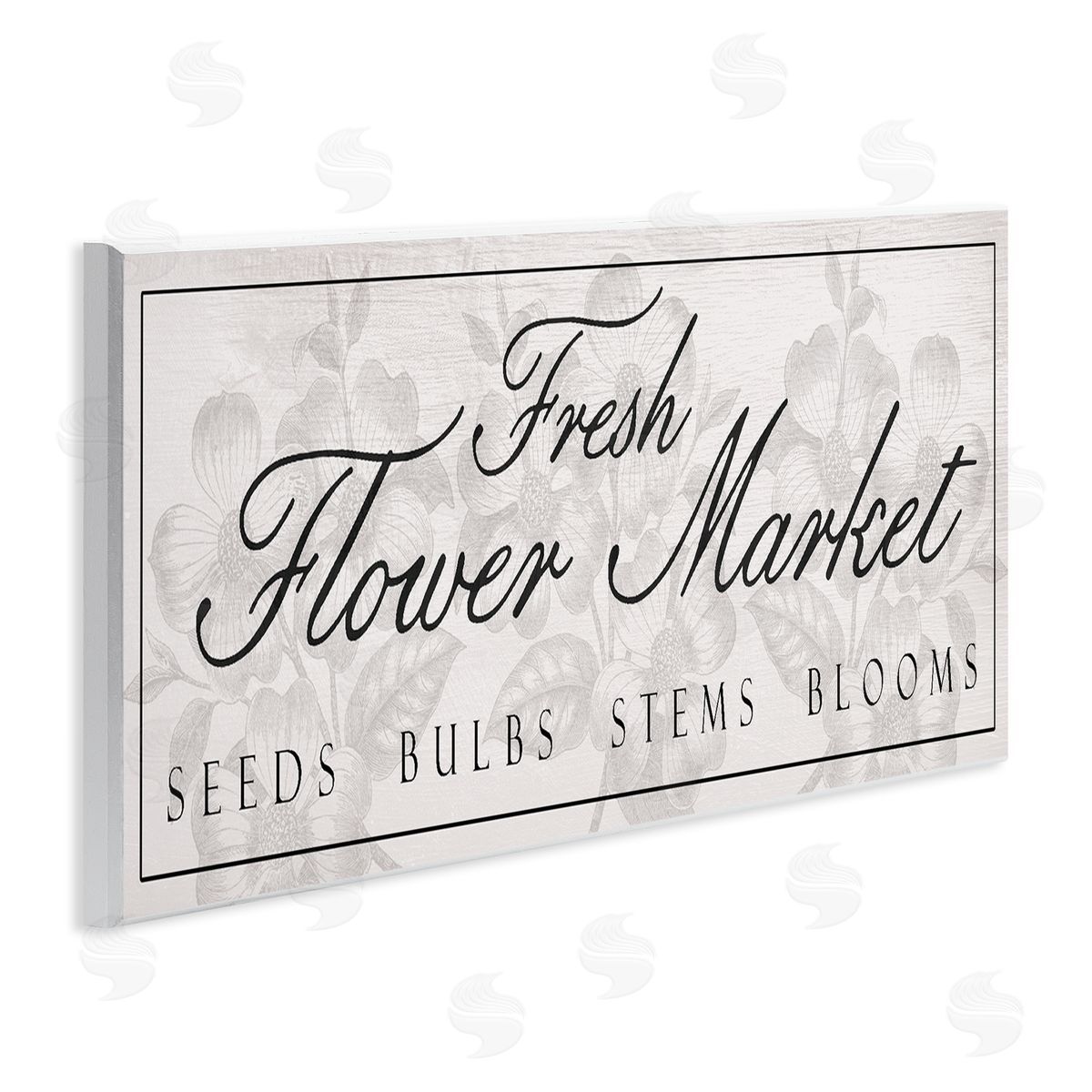 Vintage Fresh Flower Market Wood Plaque Wall Art, Home Decor by Stupell Studio