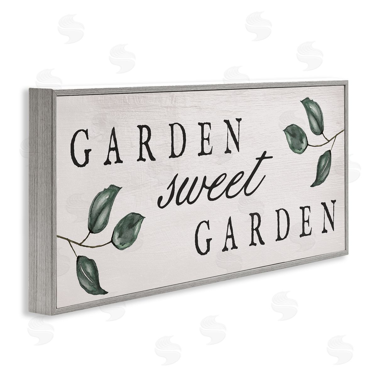 Sweet Garden Sign Grey Frame Print Wall Art, Home Decor by Stupell Studio