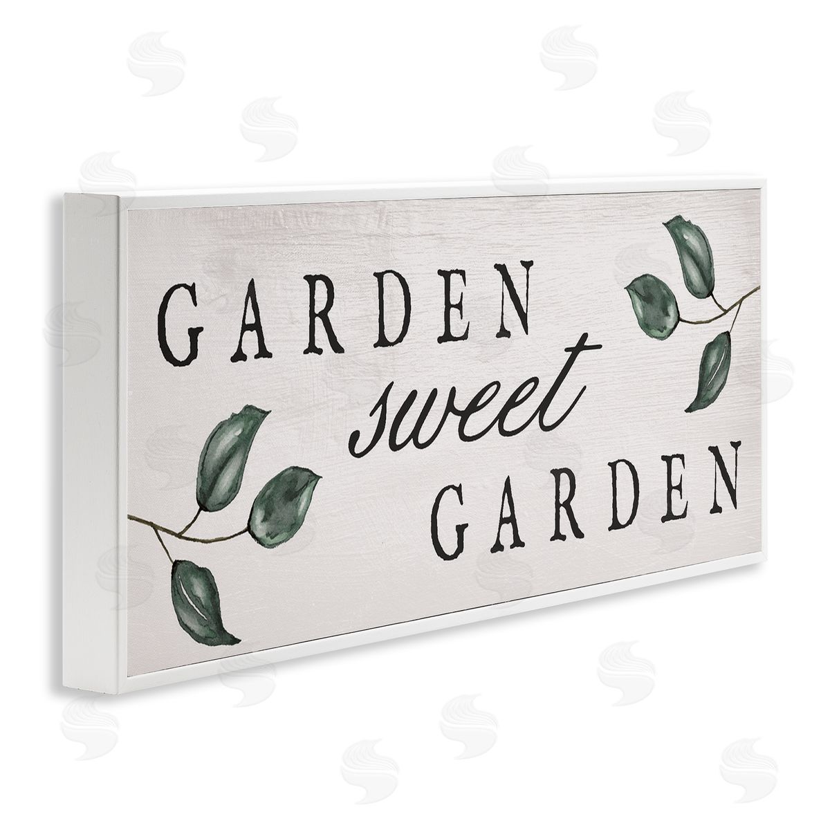 Sweet Garden Sign White Frame Print Wall Art, Home Decor by Stupell Studio