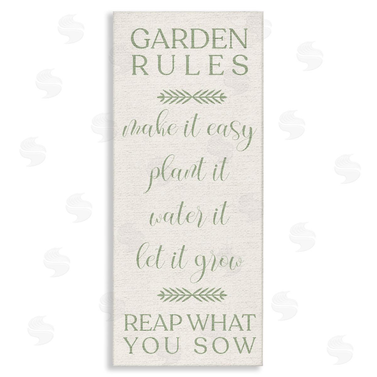 Country Garden Rules Canvas Wall Art, Home Decor by Stupell Studio