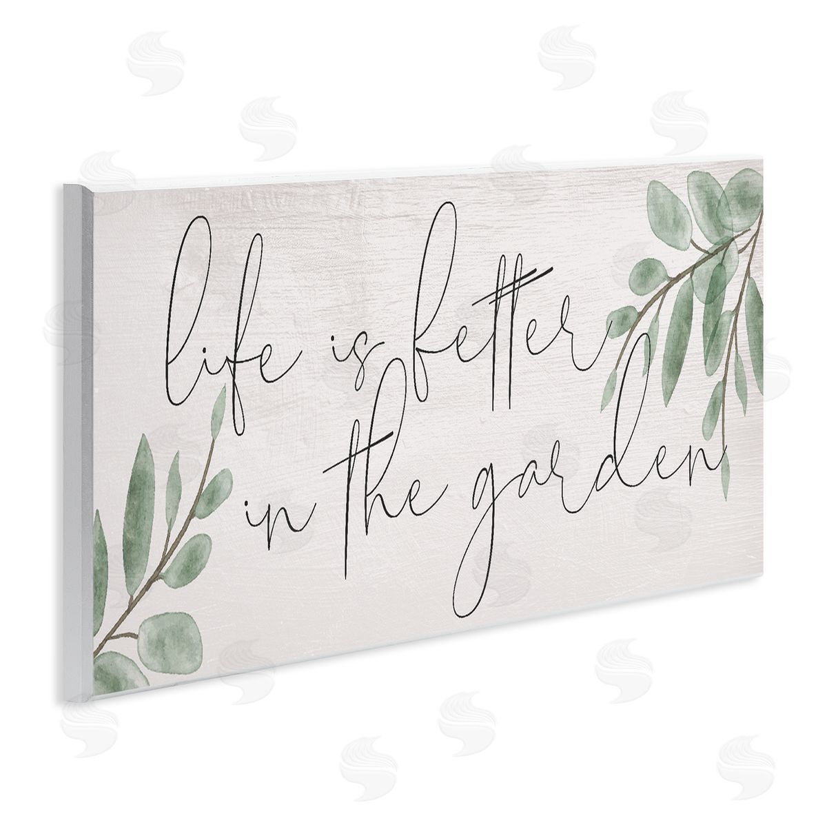 Life Is Better in Garden Wood Plaque Wall Art, Home Decor by Stupell Studio