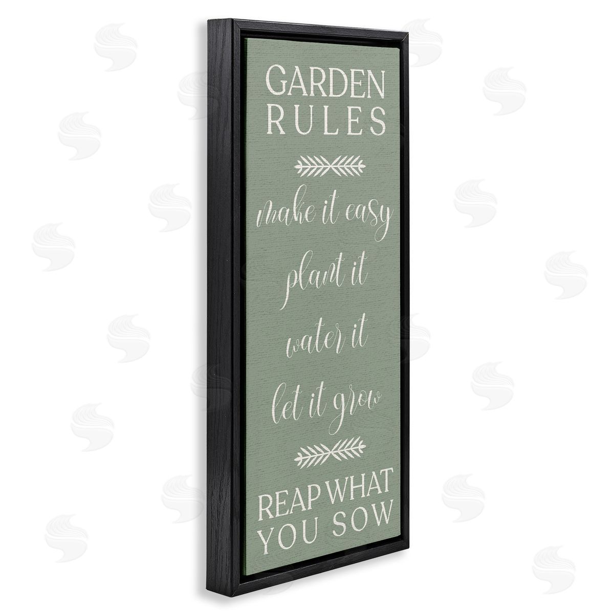 Reap What You Sow Gardening Black Floating Frame Canvas Wall Art, Home Decor by Stupell Studio