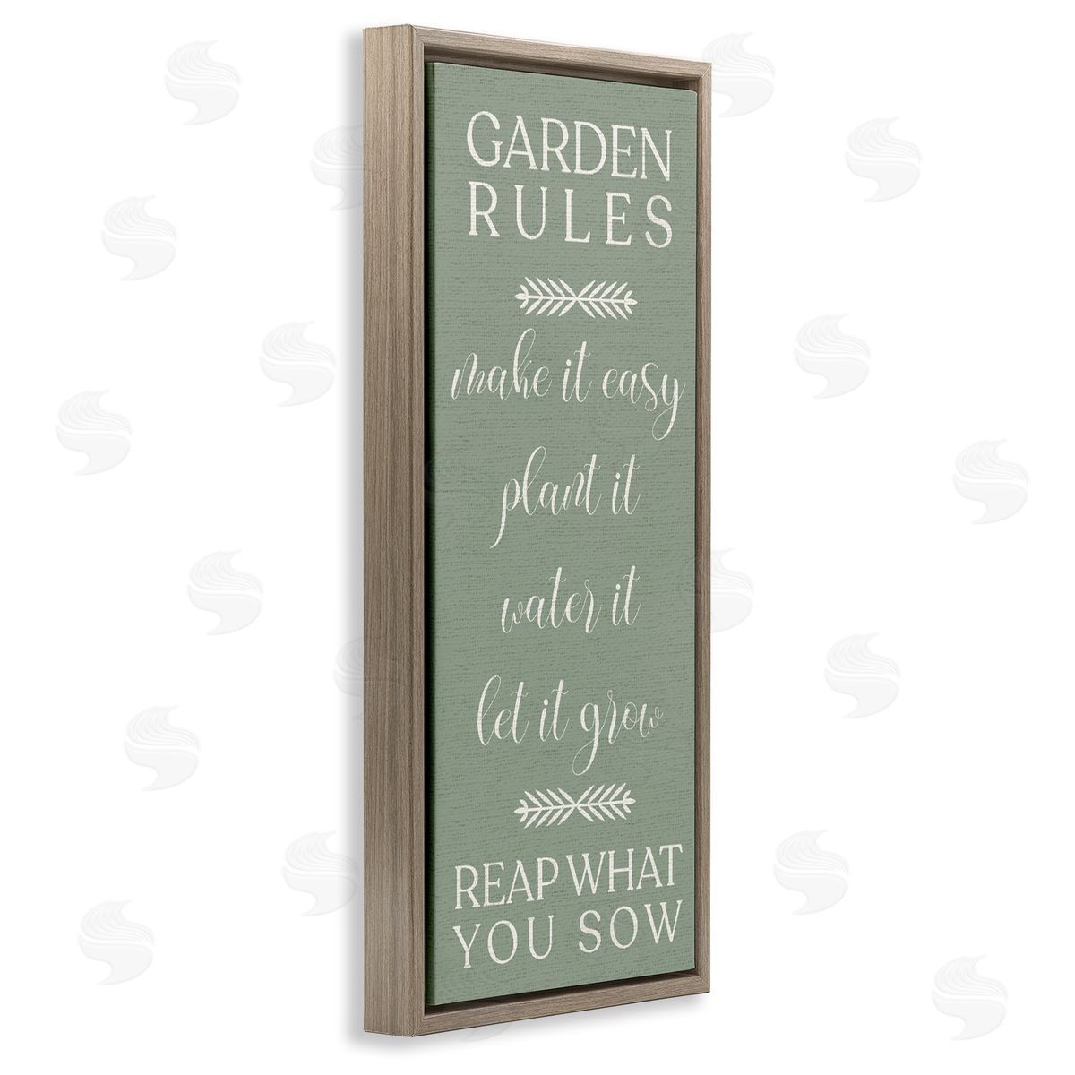 Reap What You Sow Gardening Brown Floating Frame Canvas Wall Art, Home Decor by Stupell Studio