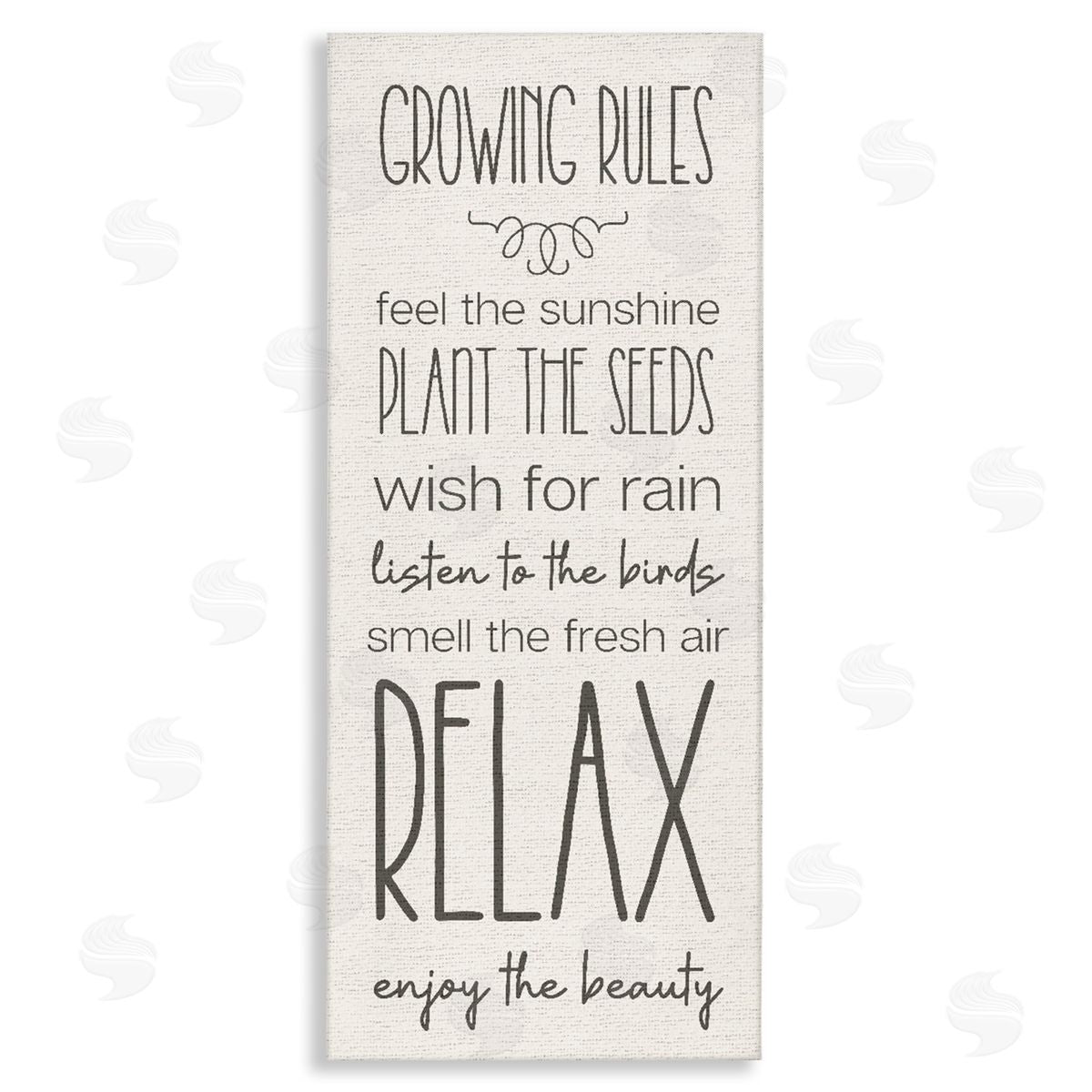 Serene Gardening Rules Canvas Wall Art, Home Decor by Stupell Studio