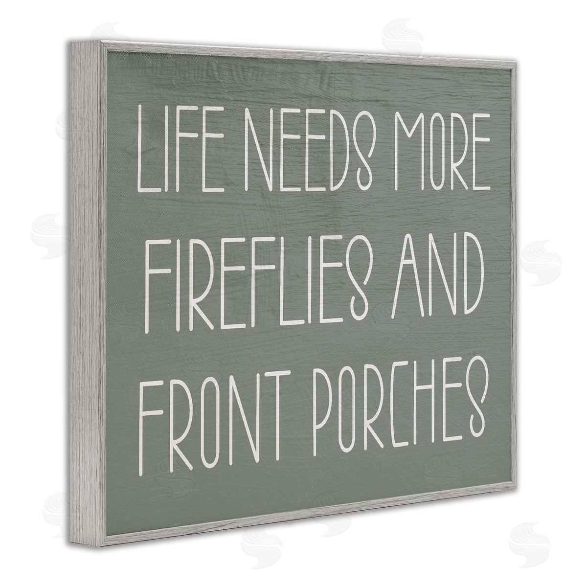 Fireflies & Front Porches Grey Frame Print Wall Art, Home Decor by Stupell Studio