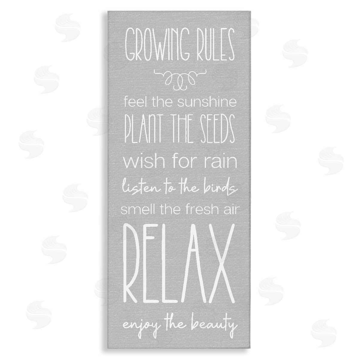 Rustic Gardening Rules Canvas Wall Art, Home Decor by Stupell Studio