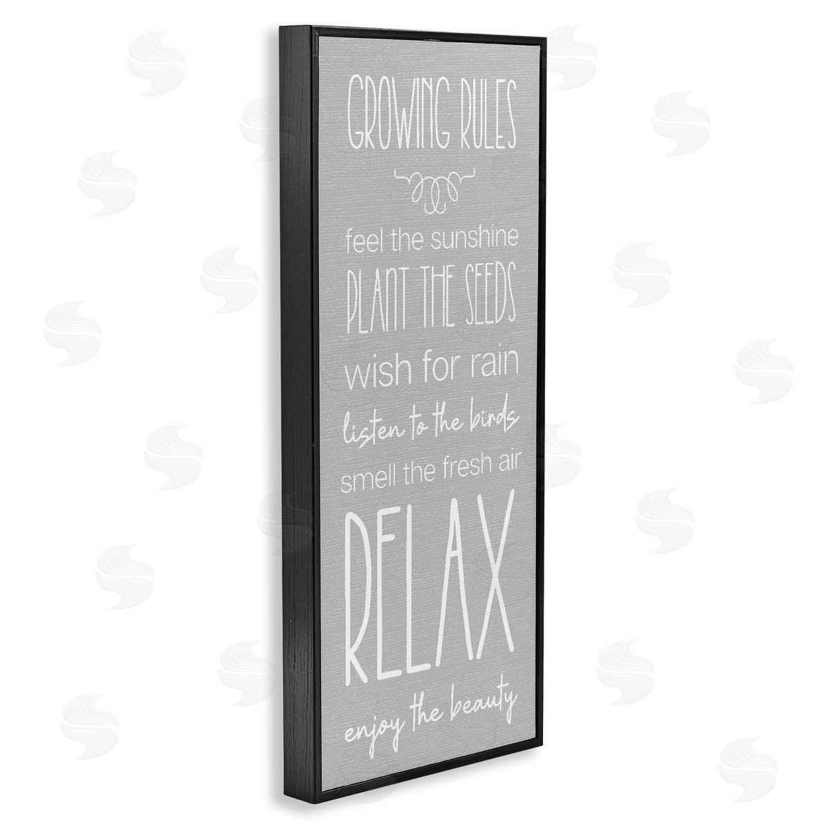 Rustic Gardening Rules Black Frame Print Wall Art, Home Decor by Stupell Studio