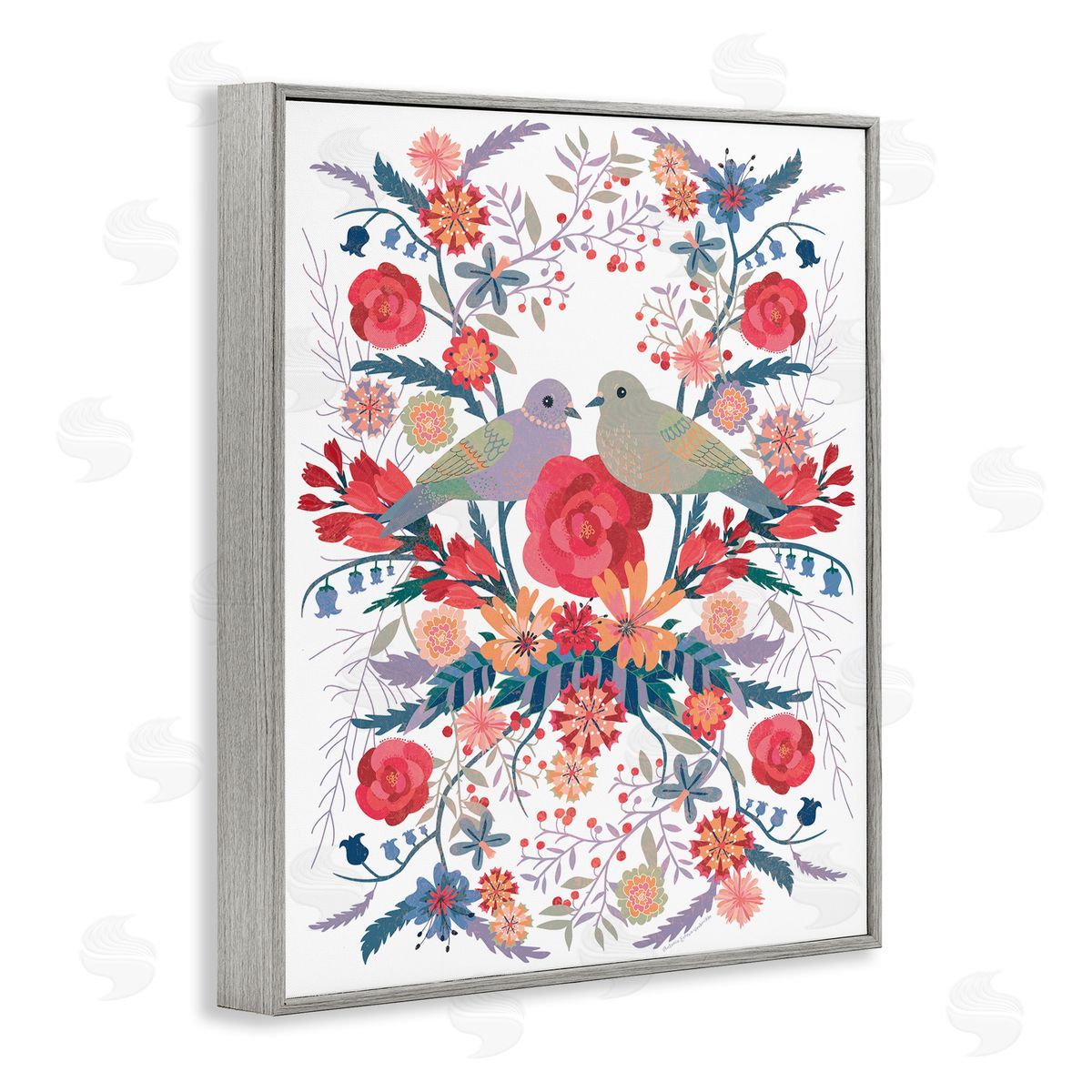Verbrugge Watercolor Mirrored Nature & Wildlife Canvas Wall Art Print