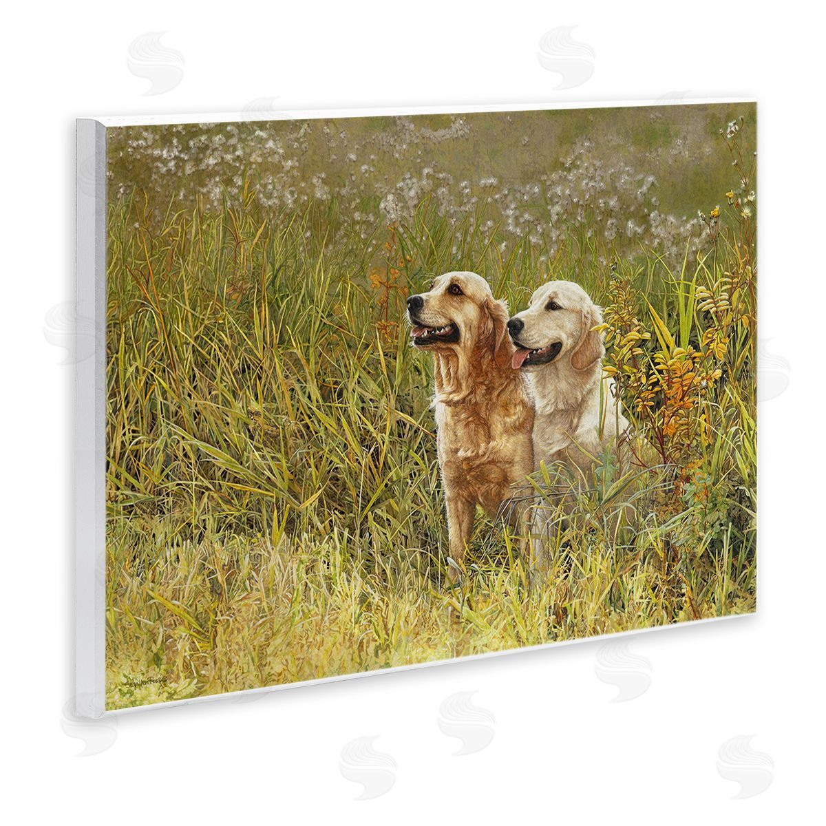 Happy Dogs Field Day Wood Plaque Wall Art, Home Decor by Sueellen Ross