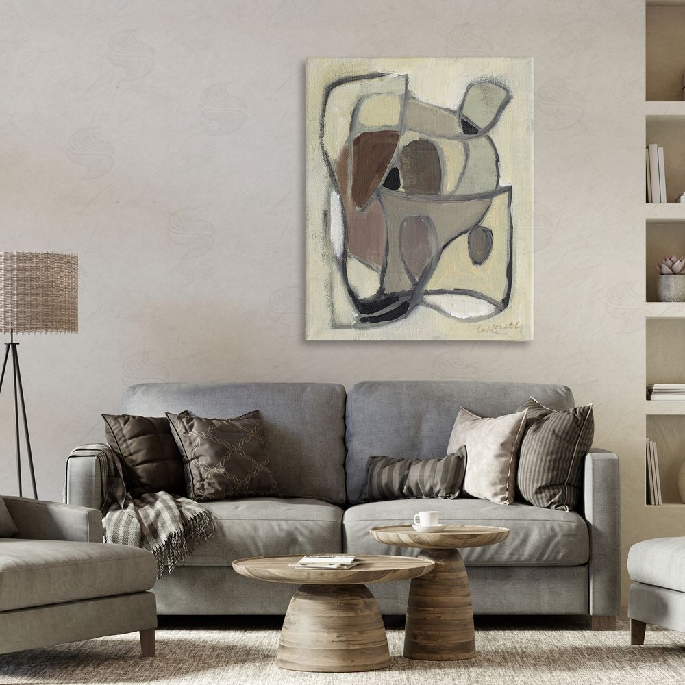 Lanie Loreth Rustic Curved Shapes Abstract 
