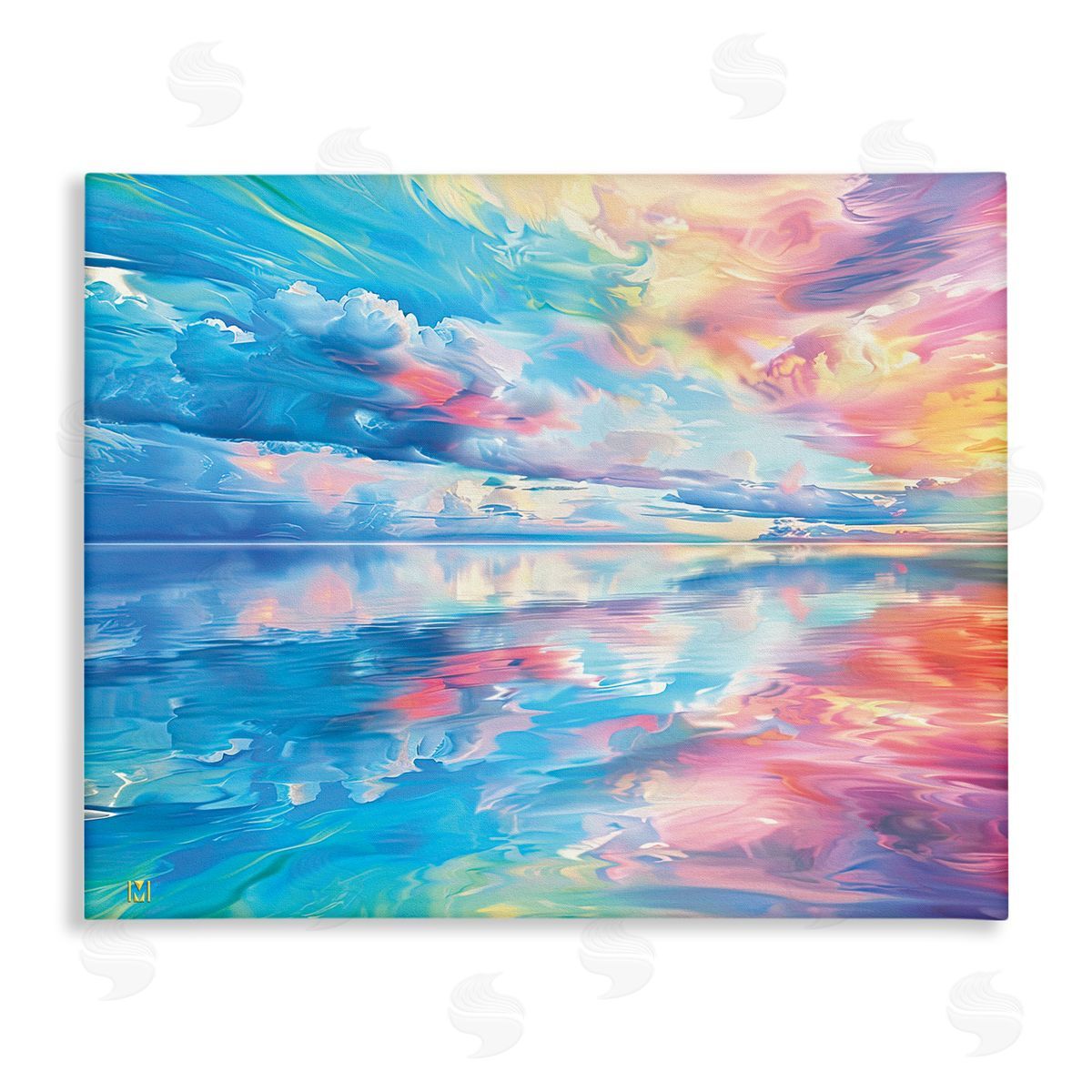 Prismatic Rainbow Sunset Canvas Wall Art, Home Decor by Michael Ward