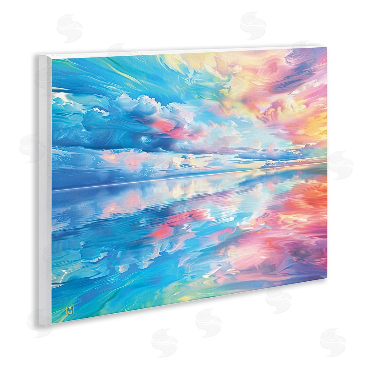 Prismatic Rainbow Sunset Wood Plaque Wall Art, Home Decor by Michael Ward