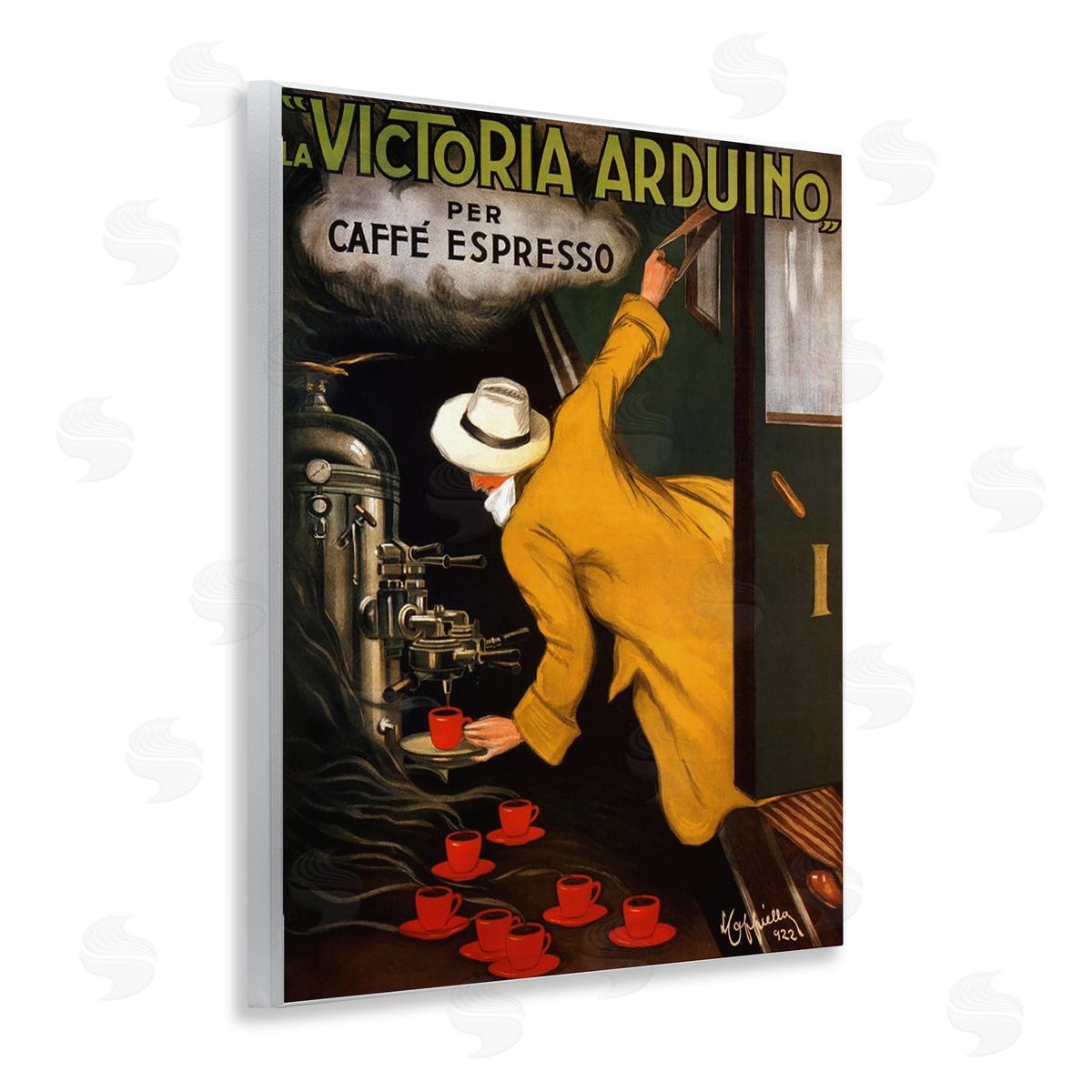 Vintage Espresso Advertisement Wood Plaque Wall Art, Home Decor by Marcus Jules
