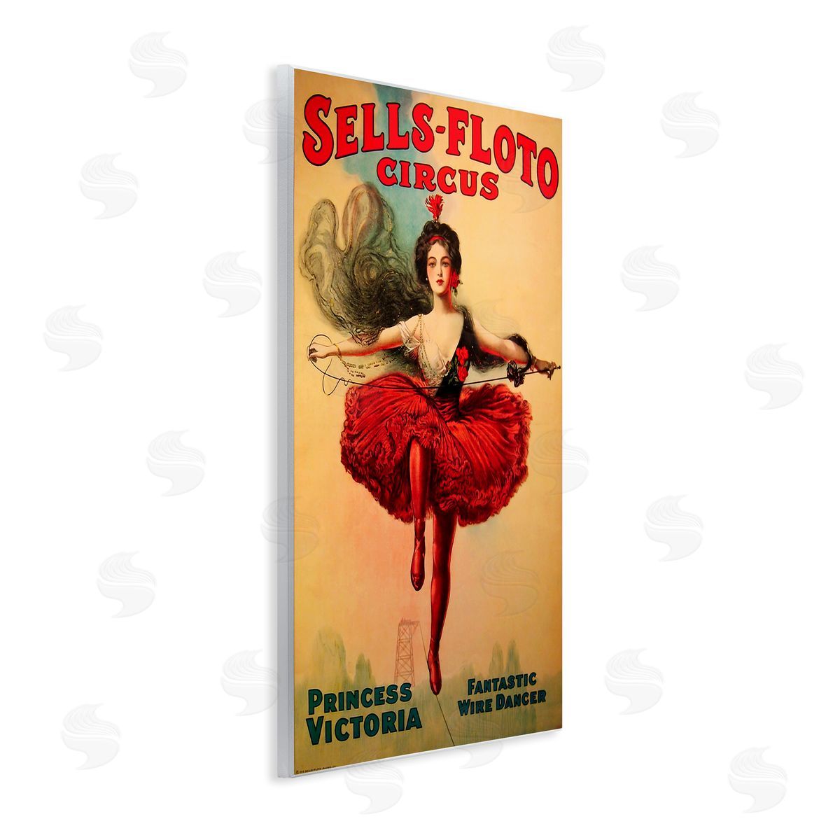 Sells-Floto Circus Vintage Poster Wood Plaque Wall Art, Home Decor by Marcus Jules
