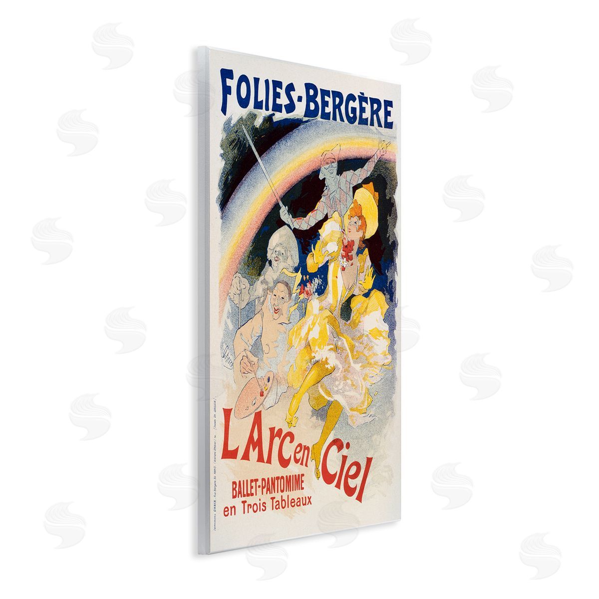 Vintage Ballet Entertainment Ad Wood Plaque Wall Art, Home Decor by Marcus Jules