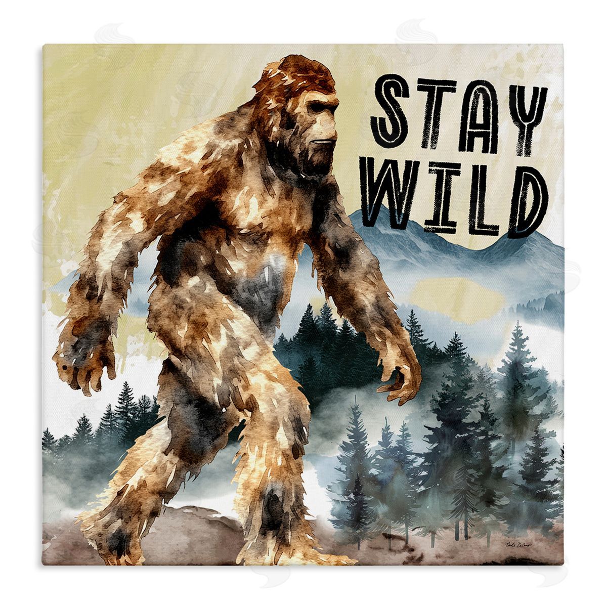 Stay Wild with Mythical Monster Canvas Wall Art, Home Decor by Nicole DeCamp