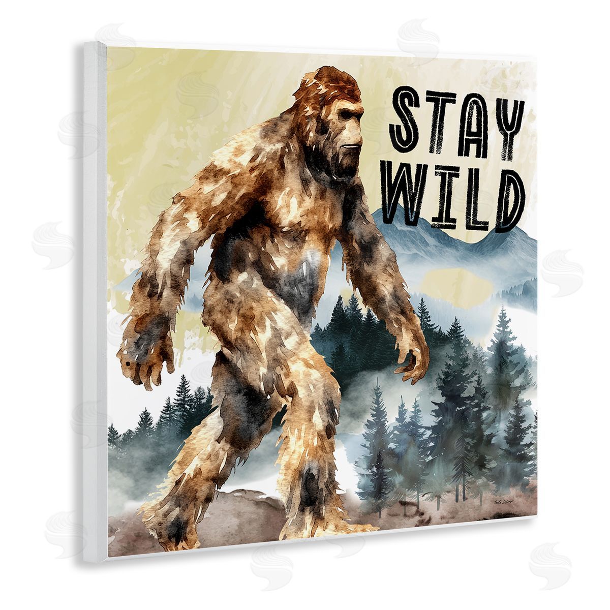Stay Wild with Mythical Monster Wood Plaque Wall Art, Home Decor by Nicole DeCamp