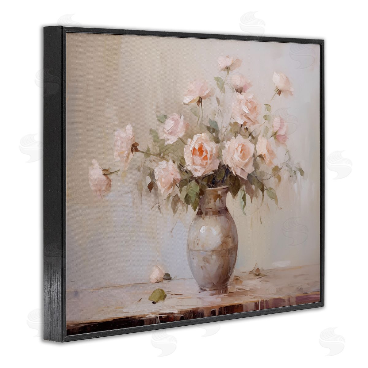 Romantic Bouquet of Roses Black Frame Print Wall Art, Home Decor by Arlington Prints