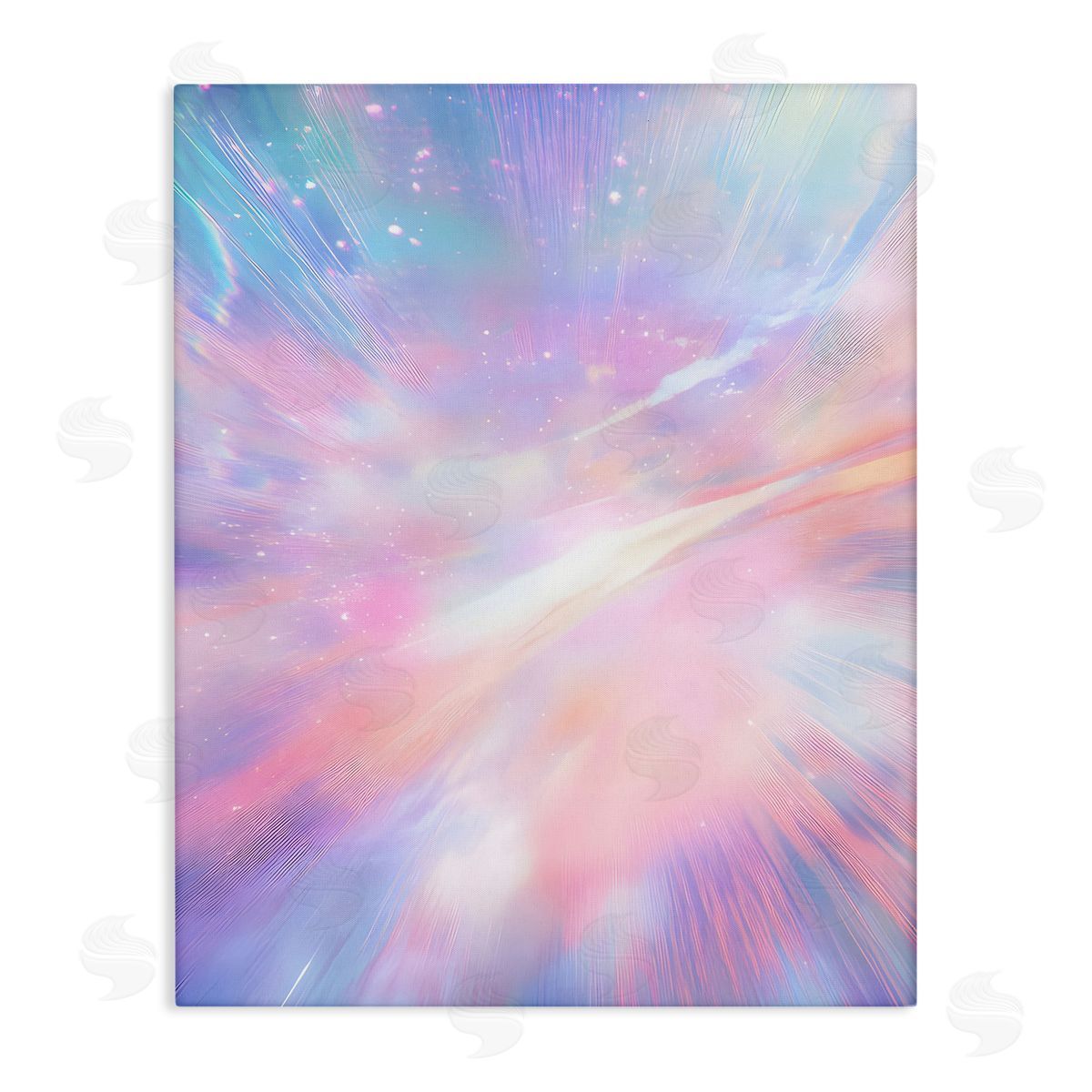 Iridescent Nebula Abstraction Canvas Wall Art, Home Decor by Franklyn Gregory