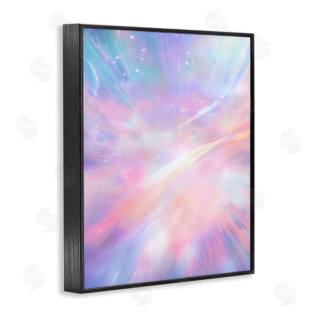 Iridescent Nebula Abstraction Black Frame Print Wall Art, Home Decor by Franklyn Gregory