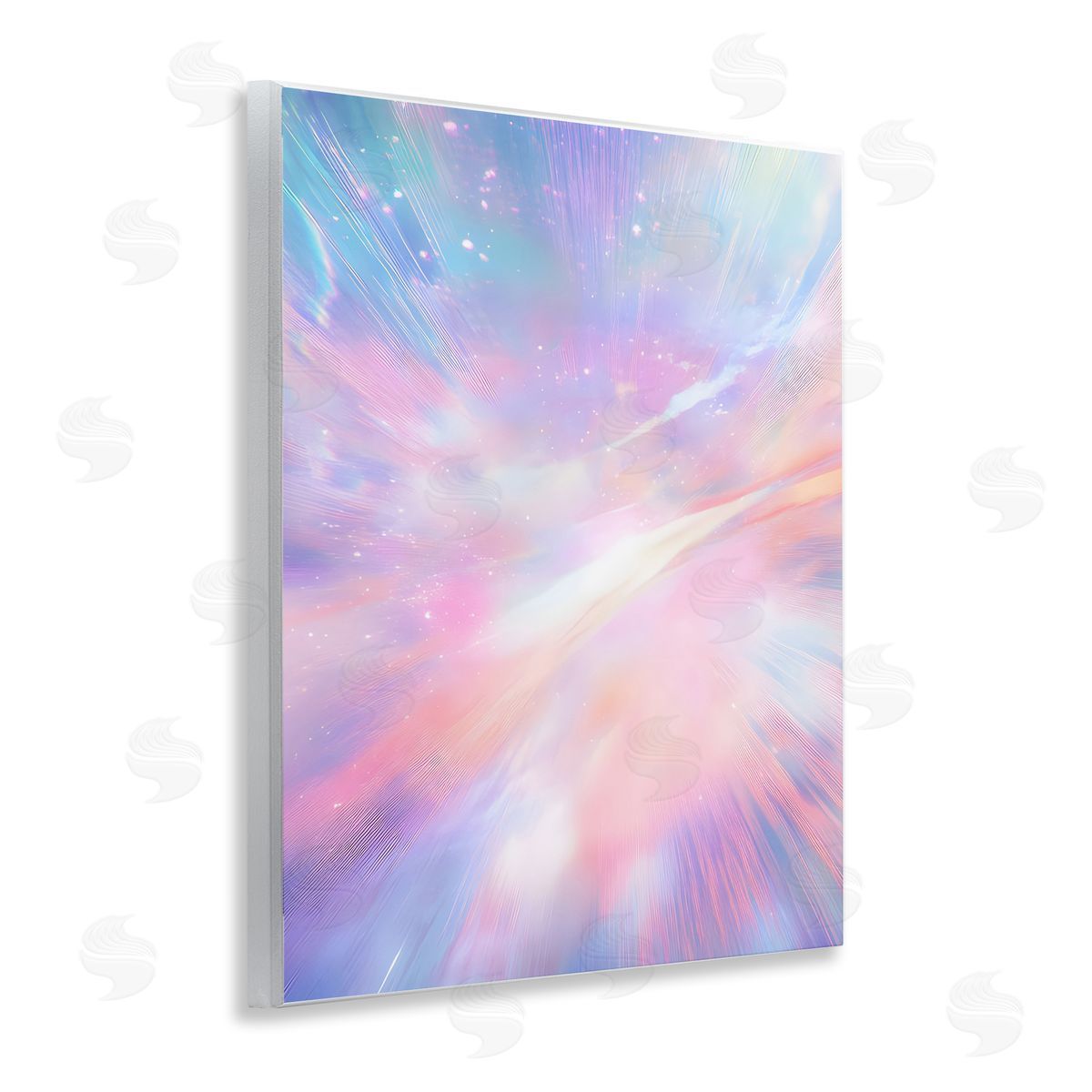 Iridescent Nebula Abstraction Wood Plaque Wall Art, Home Decor by Franklyn Gregory