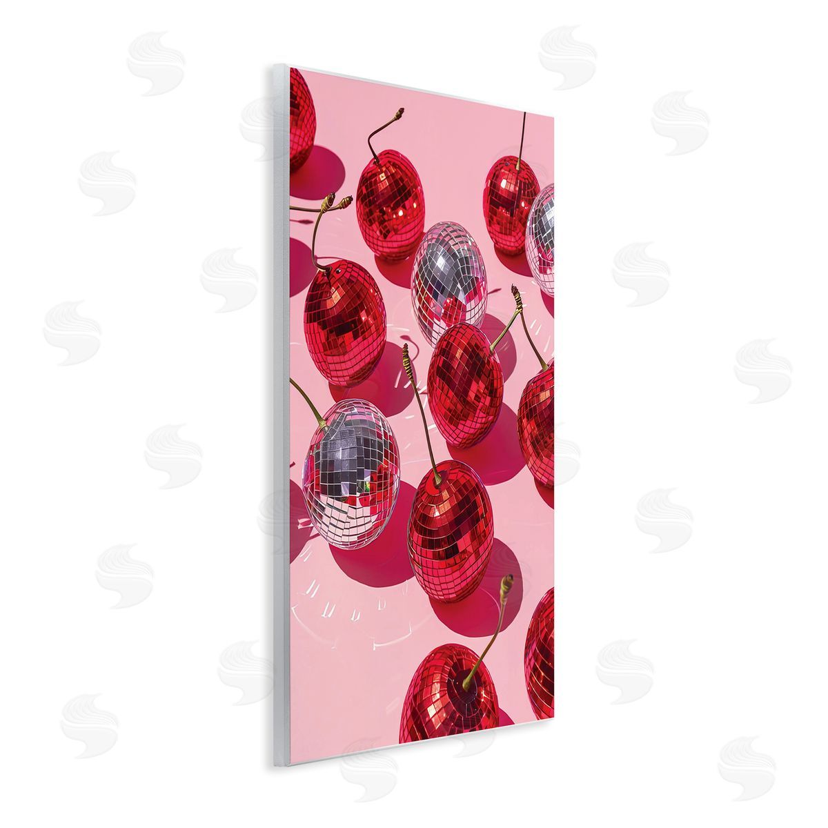 Cherry Picked Disco Wood Plaque Wall Art, Home Decor by LSR Design Studio